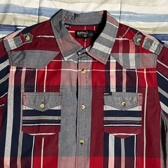 Buffalo Blu Casual Button-Down Shirt Men Size-L - Picture 2 of 11